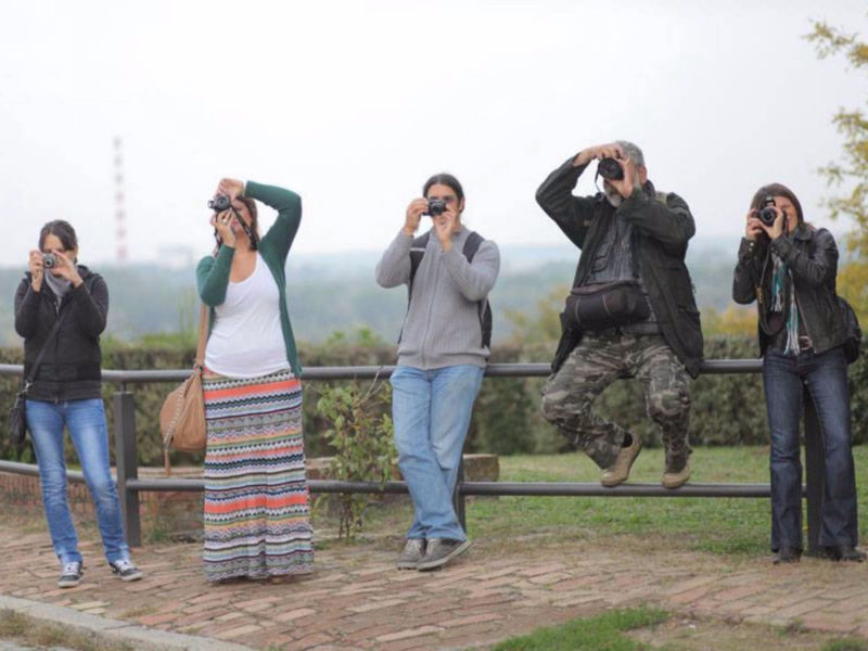 Radna atmosfera - Početni kurs Škole fotografije Fokus, Petrrovaradinska Tvrđava, 2013